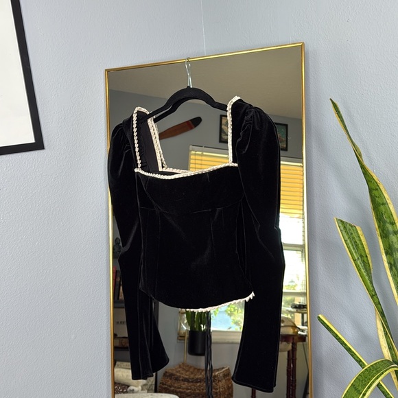 トップス House of CB NOA BLACK VELVET CORSET Noa Black Velvet Corset - Etsy